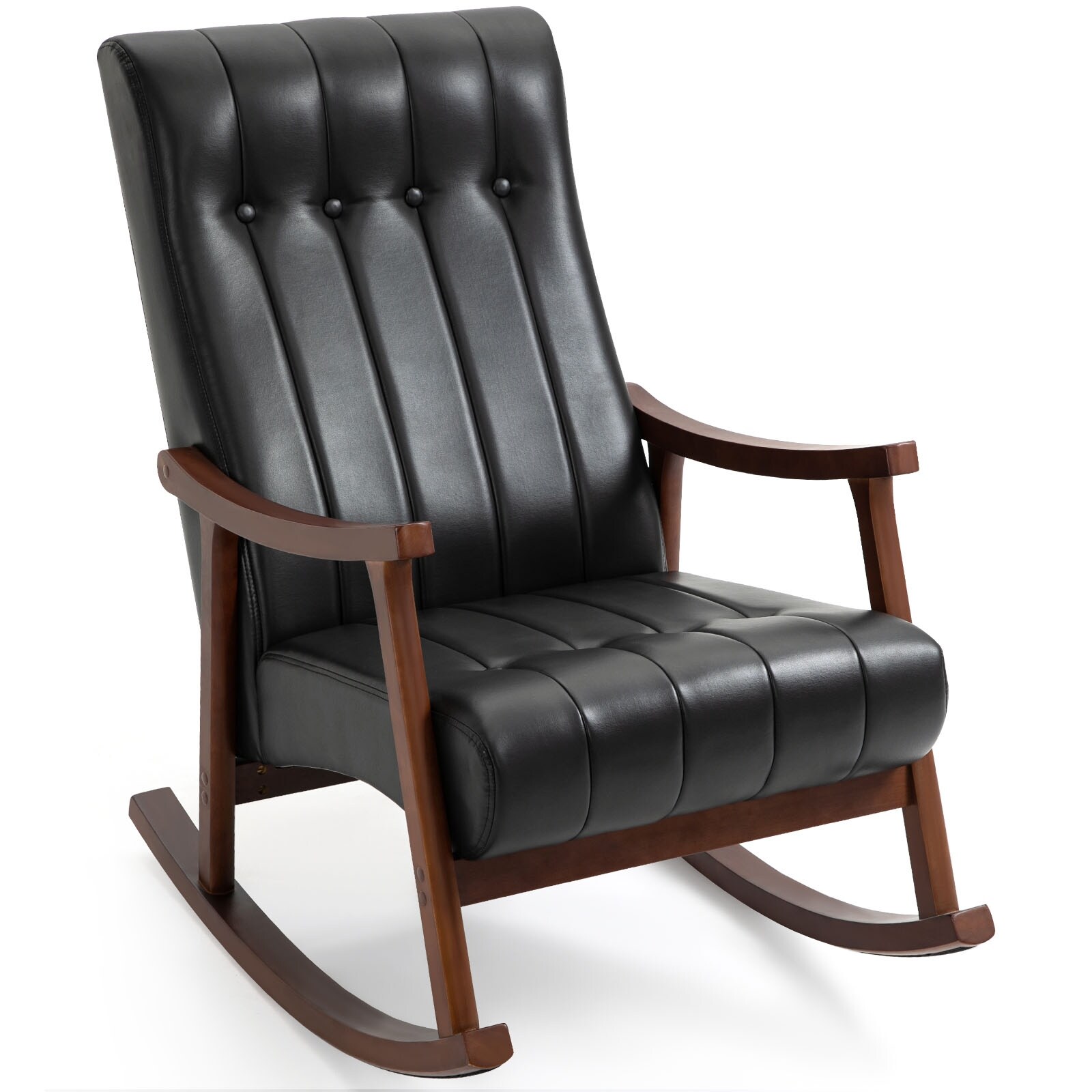 AVAWING Upholstered Rocking Chair